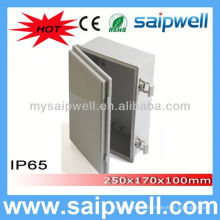 saip/saipwell IP65 weatherproof plastic enclosure 250*170*100mm (Plastic Draw latches)